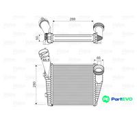VALEO LEFT CHARGE AIR COOLER 818814 FOR AUDI PORSCHE VW