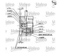 VALEO 251154 Steering column switch