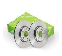 VALEO - Oiled brake discs - 186298 - Box of 2 solid discs - Front axle - Similar to OE design and quality - Valeo, Braking expert since 1923