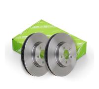 VALEO - Oiled brake discs - 186313 - Box of 2 ventilated discs - Front axle - Similar to OE design and quality - Valeo, Braking expert since 1923