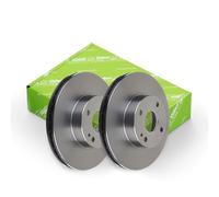 VALEO - Oiled brake discs - 186745 - Box of 2 ventilated discs - Front axle - Similar to OE design and quality - Valeo, Braking expert since 1923