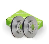 VALEO - Oiled brake discs - 186882 - Box of 2 ventilated discs - Rear axle - Similar to OE design and quality - Valeo, Braking expert since 1923