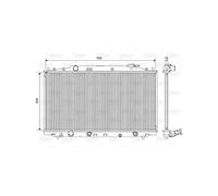 Engine Cooling Radiator VALEO Fits HONDA Accord Estate 2.4L 2008-