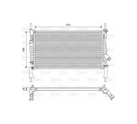 Valeo Radiator, Engine Cooling 701606