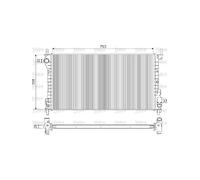 Valeo Radiator, Engine Cooling 733100