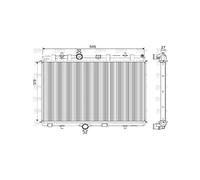 Valeo Radiator, Engine Cooling 733101