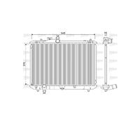 Valeo Radiator, Engine Cooling 733216