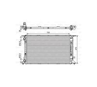 Valeo Radiator, Engine Cooling 735471