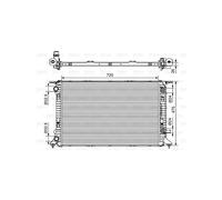 VALEO 735472 Radiator, engine cooling for AUDI,PORSCHE
