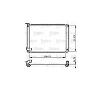 Valeo Radiator, Engine Cooling 735571