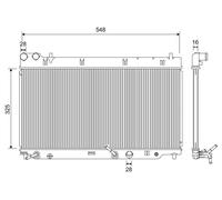 Valeo Radiator Fits HONDA Jazz III 08- 19010PWAJ51