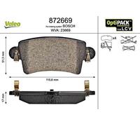 VALEO Rear Axle Brake Pad Set Fits NISSAN Interstar Bus 4406000QAE