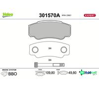 VALEO REAR DISC BRAKE BRAKE PAD SET 301570A