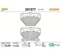 VALEO REAR DISC BRAKE BRAKE PAD SET 301577 FOR TOYOTA