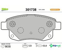 VALEO REAR DISC BRAKE BRAKE PAD SET 301738