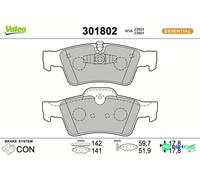 VALEO REAR DISC BRAKE BRAKE PAD SET 301802 FOR MERCEDES-BENZ