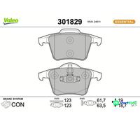 VALEO REAR DISC BRAKE BRAKE PAD SET 301829 FOR VOLVO