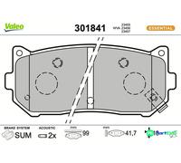 VALEO REAR DISC BRAKE BRAKE PAD SET 301841 FOR KIA
