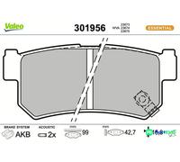 VALEO REAR DISC BRAKE BRAKE PAD SET 301956 FOR SSANGYONG