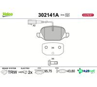 VALEO 302141A Brake pad set