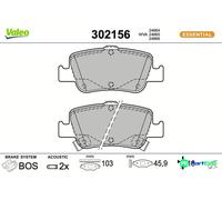 VALEO REAR DISC BRAKE BRAKE PAD SET 302156 FOR TOYOTA