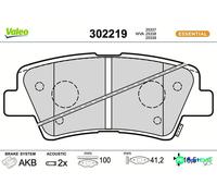 VALEO REAR DISC BRAKE BRAKE PAD SET 302219 FOR HYUNDAI KIA
