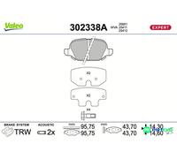 VALEO REAR DISC BRAKE BRAKE PAD SET 302338A