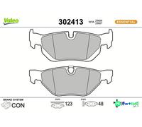 VALEO REAR DISC BRAKE BRAKE PAD SET 302413 FOR BMW