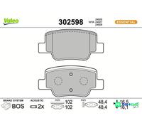 VALEO REAR DISC BRAKE BRAKE PAD SET 302598 FOR TOYOTA