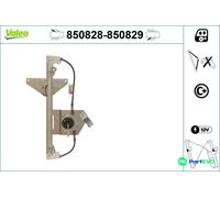 VALEO REAR RIGHT WINDOW REGULATOR 850829 FOR CITROËN