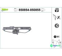 VALEO REAR RIGHT WINDOW REGULATOR 850855 FOR BMW