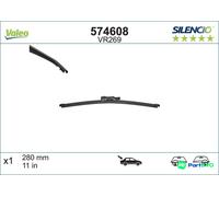 VALEO REAR WIPER BLADE 574608 FOR BMW MERCEDES-BENZ MINI