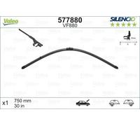 Valeo 577880 Silencio VF880 Front Windscreen Wiper Blade x1 Flat 750mm 30"