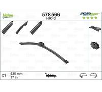 Valeo Replacement Parts Flat Wiper Blade Rear 430 mm 578566 3276425785663