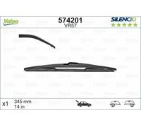 VALEO Silencio Wiper - VR57 - All-Seasons Durable, Resistant, Perfect Fit Conventional Wiper Blade 345mm - Rear - 1 Wiper Blade - 574201