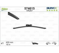 Valeo Silencio Flat Wiper Blade - Rear- 16" - fits Volkswagen Caravelle Vl (SG_)