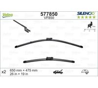 Valeo Wiper Blades 577850 (Silencio VF850) - Front 650/475mm, Set of 2