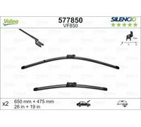Valeo Wiper Blades 577850 (Silencio VF850) - Front 650/475mm, Set of 2