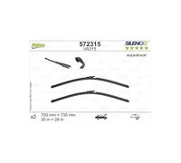 VALEO Silencio Original Aquablade Wiper - VA315 - Kit of Best-in-Class Cleaning and Wiping Performance Wiper Blades 750mm/730mm - Front - Set of 2 Wiper Blades - 572315