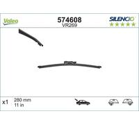 VALEO Silencio Rear Wiper Blade 280mm 11" Fits BMW E87 MERCEDES MINI R55 36625