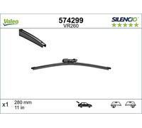 VALEO Silencio Rear Wiper Blade 285mm 11" Fits SKODA Fabia VW Polo 5K6955427A