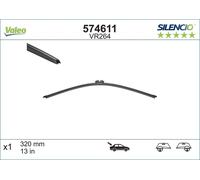 VALEO Silencio Rear Wiper Blade 330mm 13" Fits AUDI A1 Q5 8X 8R S1 8X4955425
