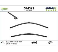 VALEO Silencio Wiper Blade PAIR 600/475mm 24/19" Fits BMW E91 E90 405167