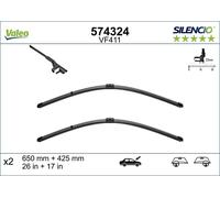 VALEO Silencio Wiper Blade PAIR 650/420mm 26/16" Fits FORD PEUGEOT 207 642374