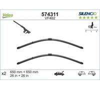 VALEO Silencio Wiper Blade PAIR 650mm 26" Fits MERCEDES PORSCHE VW 7L0998002