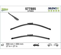 VALEO Silencio Wiper Blade PAIR 680mm 27" Fits FORD Mondeo Saloon DS7317528AC