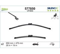 Valeo Wiper Blades 577850 (Silencio VF850) - Front 650/475mm, Set of 2