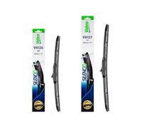VALEO Silencio Wiper - Kit of Premium All-Seasons Original Equipment Replacement Hybrid Wiper Blades VH126 + VH127 - Front - Lengths: 450mm + 480mm- (Set of 2 Wiper Blades) 574726 + 574727