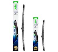 VALEO Silencio Wiper - Kit of Premium All-Seasons Original Equipment Replacement Hybrid Wiper Blades VH136 + VH122 - Front - Lengths: 700mm + 350mm- (Set of 2 Wiper Blades) 574736 + 574722