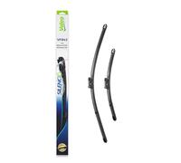 VALEO Silencio Wiper - VF843 - Kit of High Performance, Superior Road Visibility, Easy Installation Original Flat Blades 650mm/400mm - Front - Set of 2 Wiper Blades - 577843